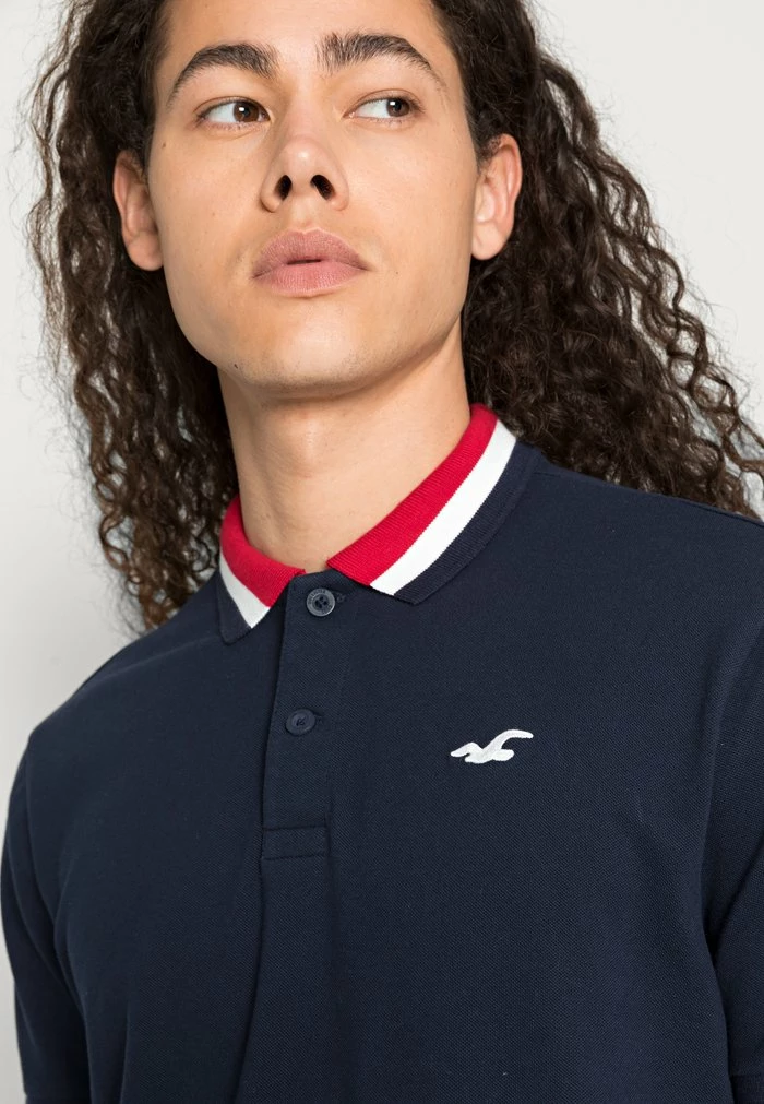 Wholesale ๐ Hollister Co. ICONIC TIPPING WEBEX - Polo ๐ Shirt - Navy โจ - Image 5