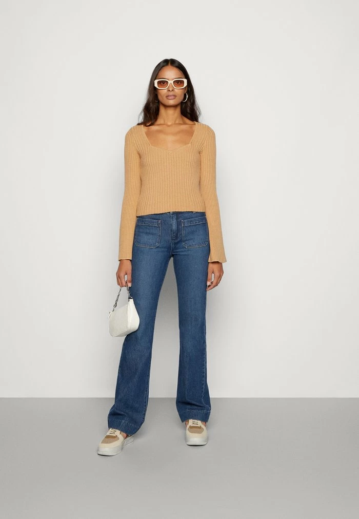 Best Sale ???? Hollister Co. SLIM CREW - Jumper - Tan Solid ???? - Image 2