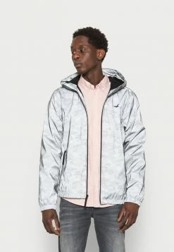 Hot Sale 🧨 Hollister Co. LINED SPORT HOODIE - ☀️ Summer Jacket - Black 👏