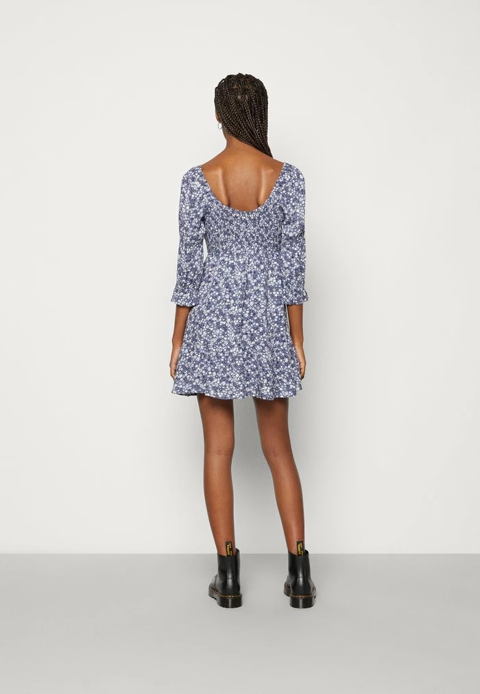 Buy 🔥 Hollister Co. HOT SMOCKED BODICE 👗 DRESS - Day 👗 DRESS - Blue 👍 - Image 3