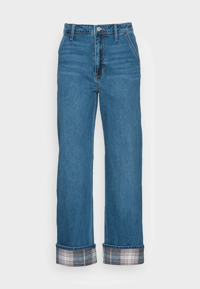 Best Sale ๐ฏ Hollister Co. FLANNEL CUFF - Relaxed Fit ๐ Jeans - Light Blue ๐ - Image 4