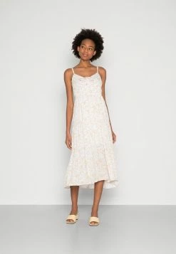 Coupon 😍 Hollister Co. BARE MIDI - Day 👗 Dress - White Floral 🎁