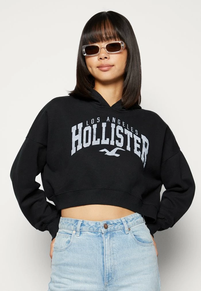 Coupon ๐ Hollister Co. SECONDARY TECH CORE MOM - Sweatshirt - Black โญ - Image 4