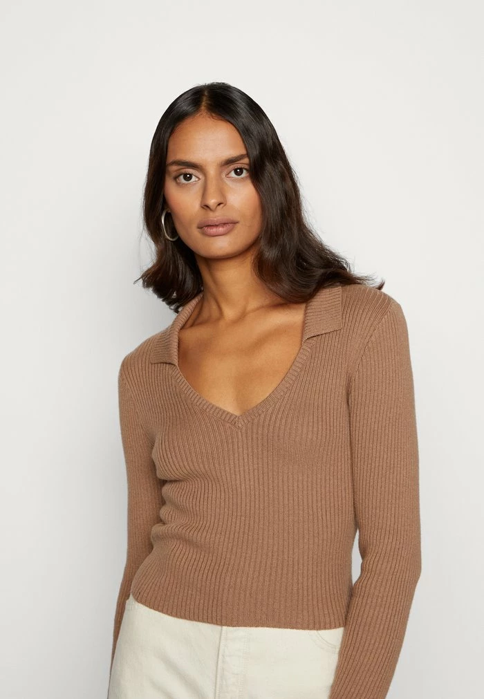 Promo โ๏ธ Hollister Co. SLIM CREW PATTERN - Jumper - Portabella Solid ๐ - Image 4