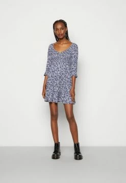 Buy 🔥 Hollister Co. HOT SMOCKED BODICE 👗 DRESS - Day 👗 DRESS - Blue 👍