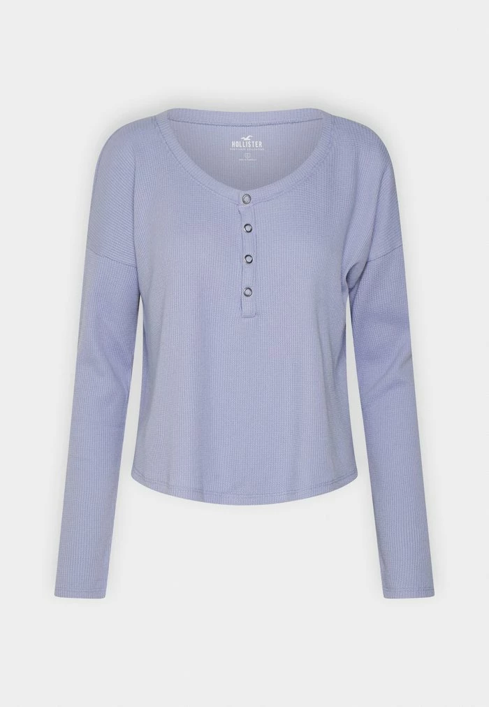 Best reviews of ๐ฏ Hollister Co. EASY WAFFLE HENLEY - Long Sleeved Top - Thistle Down ๐ - Image 4
