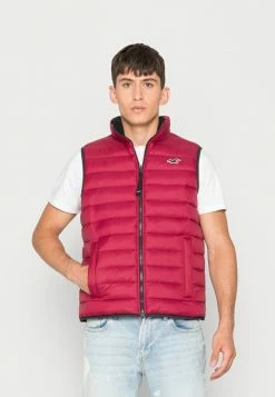 Discount ๐ฅ Hollister Co. ICON PUFFER VEST - Waistcoat - Burgundy ๐