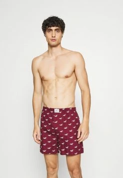 Top 10 😀 Hollister Co. CORE PATTERN 5 PACK - Boxer Shorts - Red ❤️