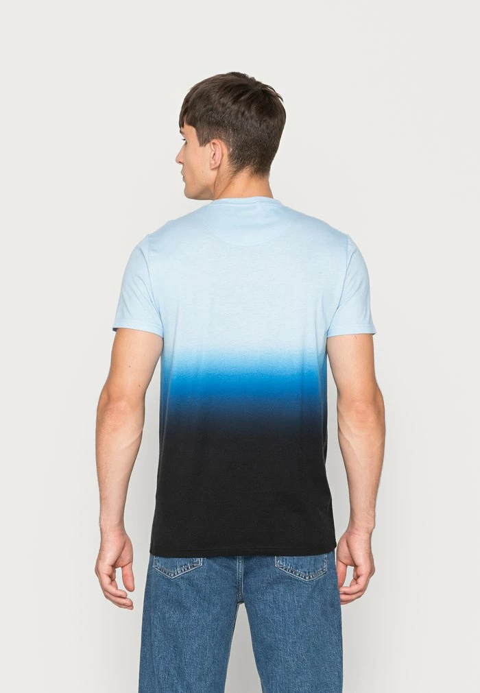 Best Pirce ๐งจ Hollister Co. CURVED - Print T-shirt - Black/blue Ombre โ๏ธ - Image 3