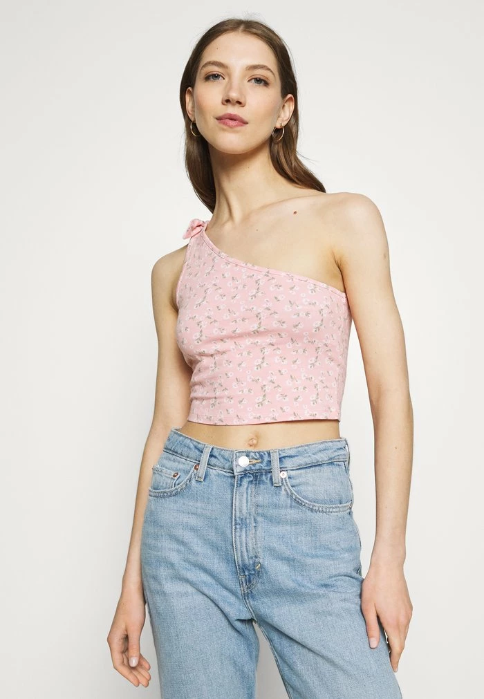 Cheap ๐ฅฐ Hollister Co. ONE SHOULDER TIE 2 PACK - Top - Pink/solid White ๐งจ - Image 6