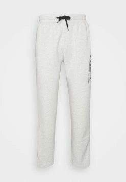 Promo 🌟 Hollister Co. TONAL TECH LOGO - Tracksuit Bottoms - Heather Grey 🔔