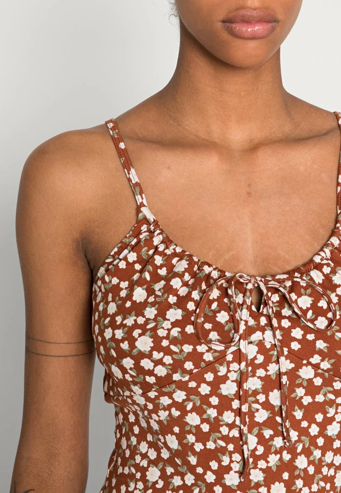 Best Sale ๐ Hollister Co. Day ๐ Dress - Brown Floral ๐คฉ - Image 5