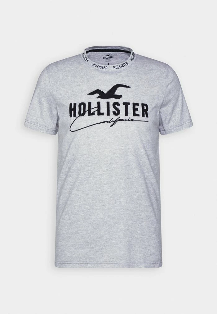 Cheapest ๐ฅฐ Hollister Co. TAPES BLOCKING - Print T-shirt - Grey ๐ - Image 4