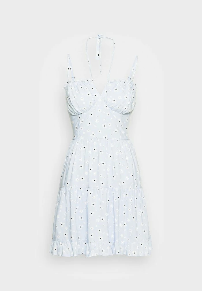 Cheapest ๐ฏ Hollister Co. BARE RUCHED BUST ๐ DRESS - Day ๐ DRESS - Blue ๐ฅฐ - Image 4