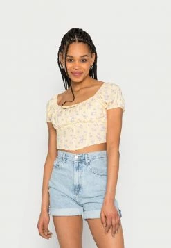 Best reviews of 🌟 Hollister Co. CORSET - Blouse - Yellow/purple 😉