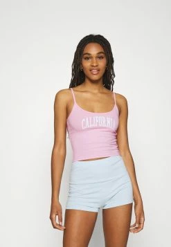 Cheapest ๐ Hollister Co. BABY CAMI TRIFECTA - Top - Neon Pink ๐ฏ