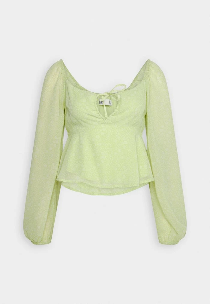 Budget ❤️ Hollister Co. FLYAWAY BABYDOLL - Blouse - Green 🤩 - Image 4