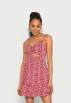 Hot Sale 🧨 Hollister Co. BARE CUTOUT 👗 DRESS - Day 👗 DRESS - Red 🔔