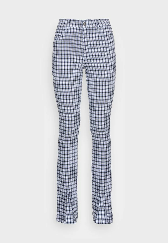 Budget ๐ Hollister Co. SPRING PLAID SUPERSKINNY - Trousers - Blue Plaid ๐ - Image 4