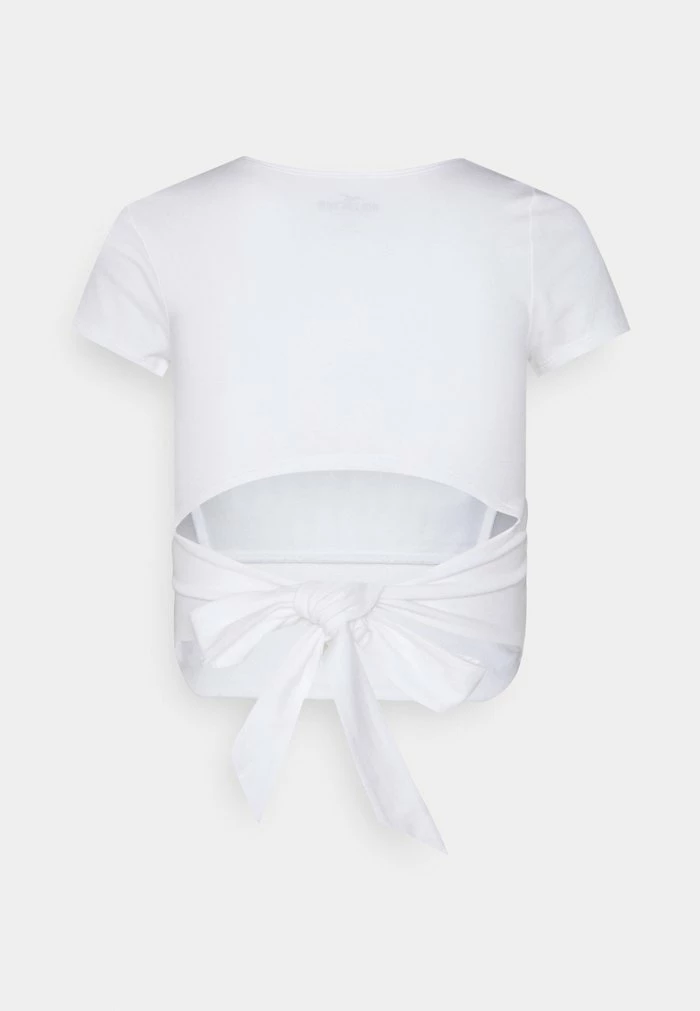 Hot Sale ๐ฅ Hollister Co. CROP RUCHED BUST BACK TIE - Print T-shirt - White ๐ - Image 7