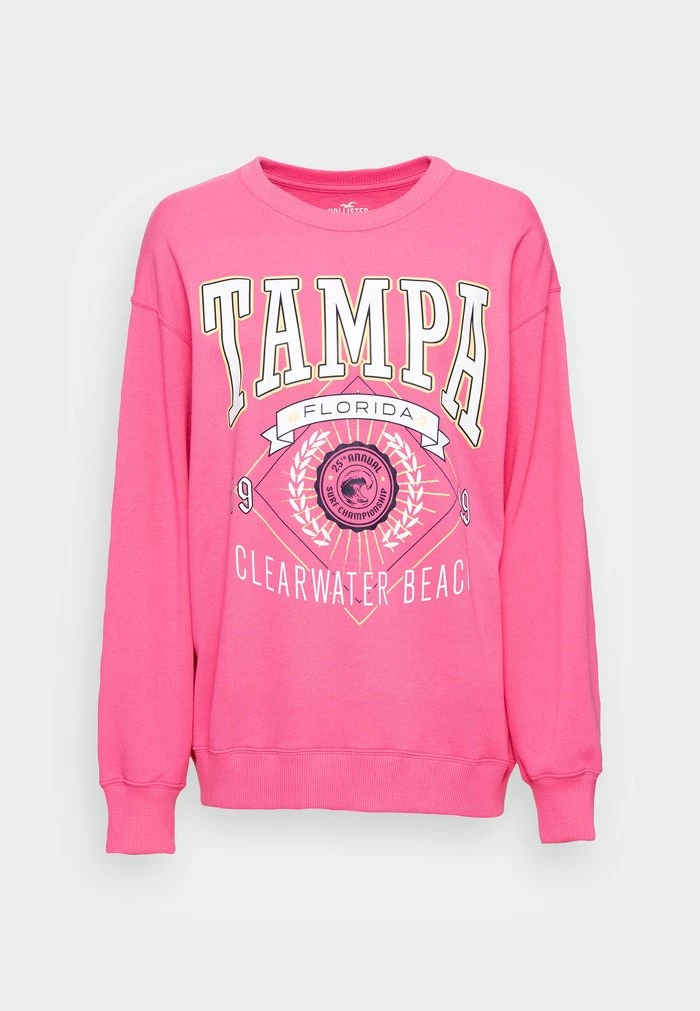 Outlet ๐ Hollister Co. TREND CREW - Sweatshirt - Azalea Pink ๐งจ - Image 4