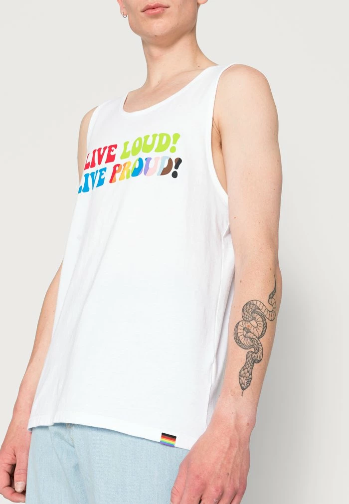 Flash Sale ๐ Hollister Co. PRIDE WHITE TANK UNISEX - Top - White ๐ - Image 5