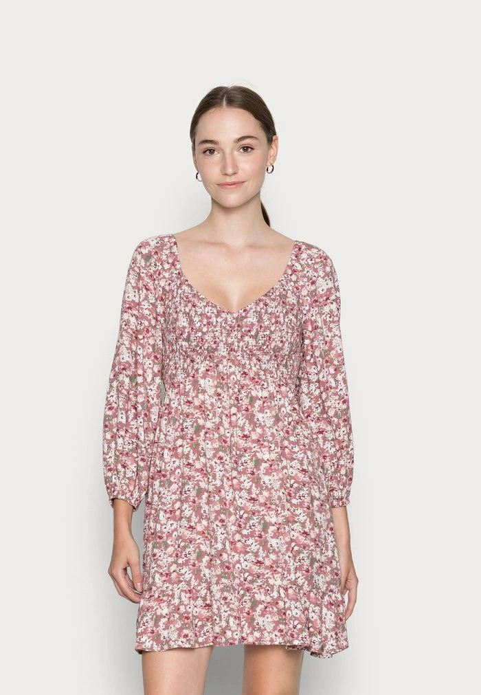 Best Sale 😀 Hollister Co. LONG SLEEVE 👗 DRESS - Day 👗 DRESS - Pink 🎉