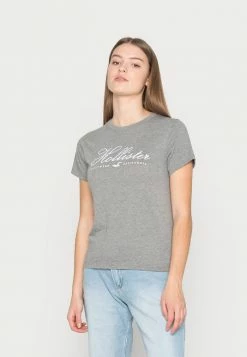 Best deal ⌛ Hollister Co. Print T-shirt - Grey ✔️