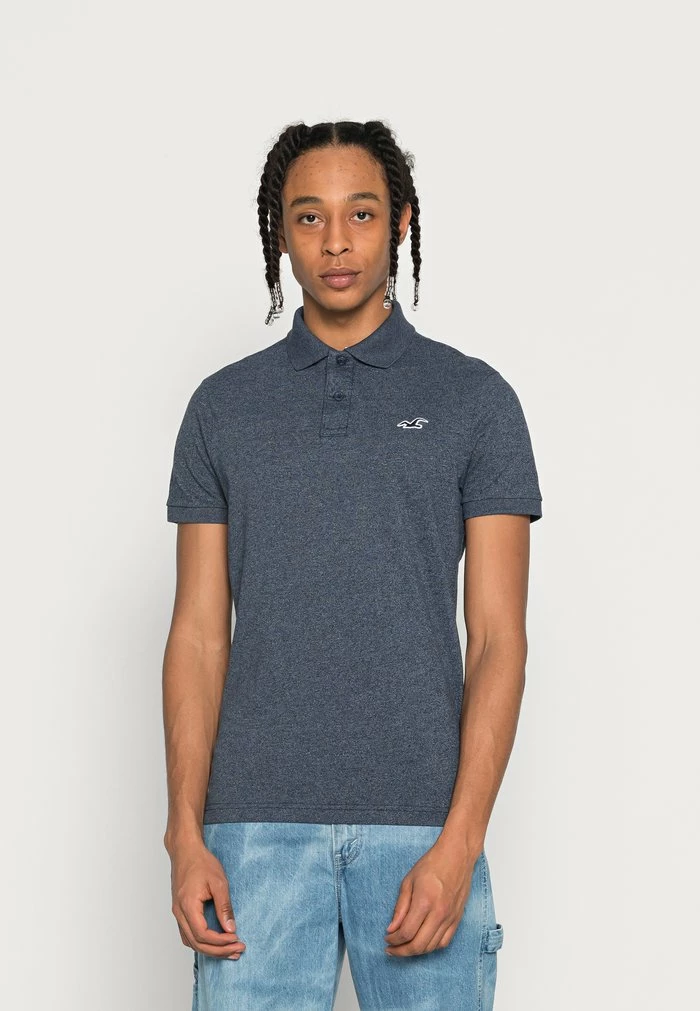 Best Sale 💯 Hollister Co. CORE - Polo 👕 Shirt - Textured Navy 🛒