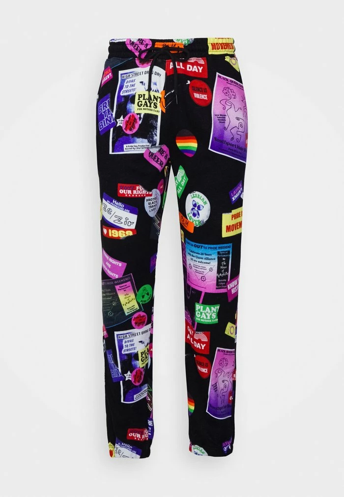 Top 10 ๐ Hollister Co. PRIDE JOGGER UNISEX - Tracksuit Bottoms - Black ๐ฏ