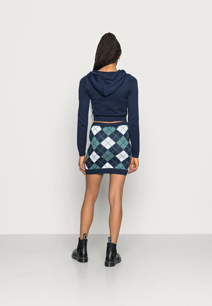 Hot Sale ๐ Hollister Co. ARGYLE - Mini ๐ Skirt - Green Argyle โจ - Image 3