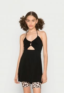 Best reviews of 🥰 Hollister Co. FRONT CUTOUT 👗 DRESS - Jersey 👗 DRESS - Black 👏