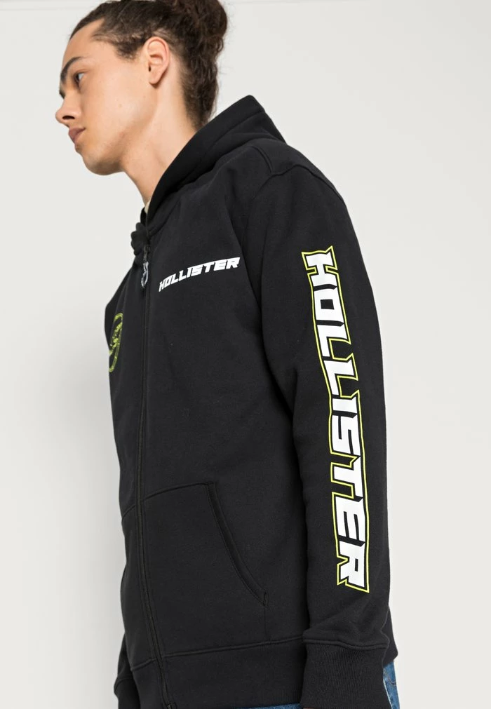 Buy ๐ Hollister Co. SCRIPT - Zip-up Sweatshirt - Black ๐ - Image 5