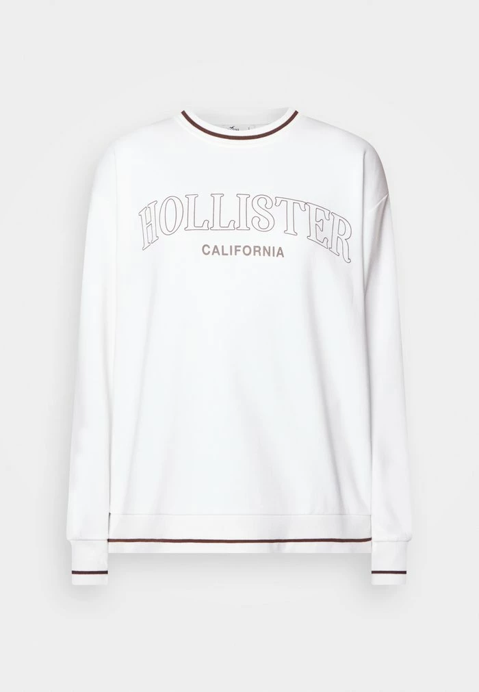 Deals 💯 Hollister Co. OVERSIZED CREW - Sweatshirt - White ❤️ - Image 5