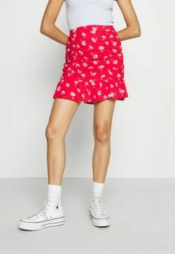 Flash Sale 👍 Hollister Co. CINCH 👗 SKIRT - Mini 👗 SKIRT - Red 🛒