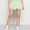 Hot Sale 😀 Hollister Co. FLIRTY SMOCKED SKORT - Mini 👗 Skirt - Green 🌟