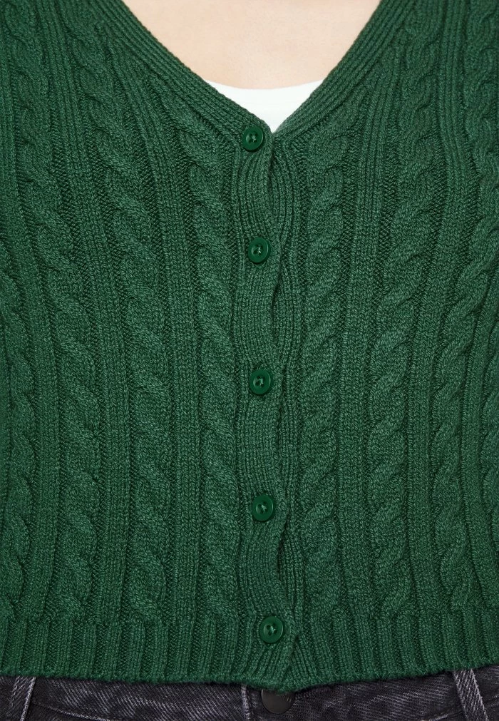 Deals โ๏ธ Hollister Co. SLIM CROP CARDI SOLID - Cardigan - Trekking Green ๐ฏ - Image 5