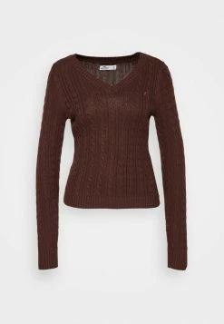 Brand new ✨ Hollister Co. ICON CABLE V NECK - Jumper - Chicory Brown ???? 12 Brand new ✨ Hollister Co. ICON CABLE V NECK - Jumper - Chicory Brown ???? -Hollister Sales Store 274e7d4e893448fdb073a2db402e6985
