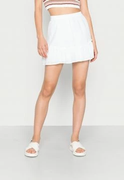 Cheap ⭐ Hollister Co. SOFT FLIGHTY - Mini 👗 Skirt - White ⌛