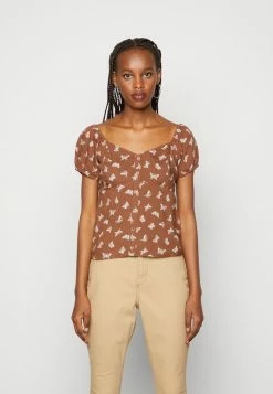 Deals 👏 Hollister Co. SHADOW BABYDOLL - Blouse - Brown 🧨