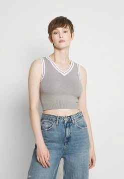 Hot Sale ✔️ Hollister Co. Jumper - Light Grey White Tipping 🧨