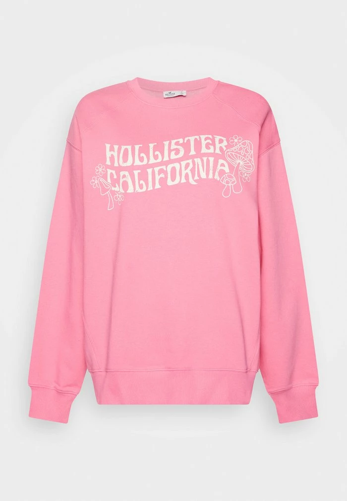 Hot Sale โจ Hollister Co. OVERSIZED CREW RETRO MUSHROOM - Sweatshirt - Azealea Pink ๐ - Image 5