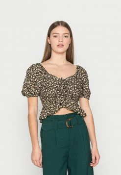 Cheapest 😉 Hollister Co. Blouse - Black/warm Apricot 🔥