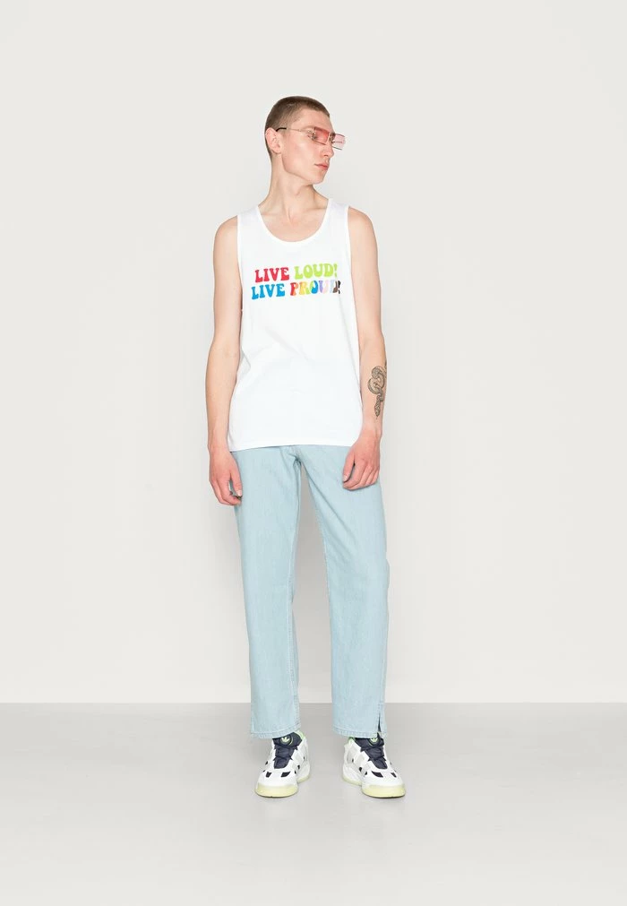 Flash Sale ๐ Hollister Co. PRIDE WHITE TANK UNISEX - Top - White ๐ - Image 2