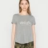 Best deal 🥰 Hollister Co. EASY TEE - Print T-shirt - Grey 🌟