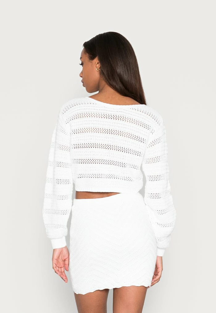 New ???? Hollister Co. CROCHET TIE FRONT - Jumper - White ⭐ - Image 3