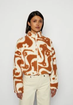 Promo 💯 Hollister Co. PRINTED - Fleece Jacket - Brown 😉