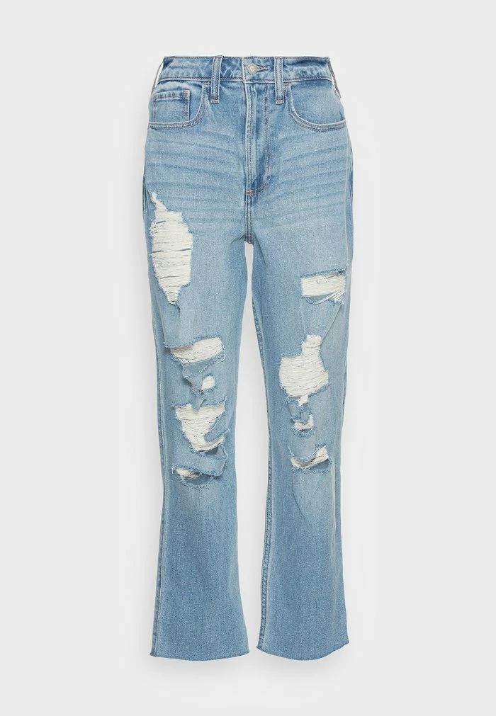 Flash Sale ๐ฅ Hollister Co. CURVY VINT - Straight Leg ๐ Jeans - Blue Denim ๐ - Image 4
