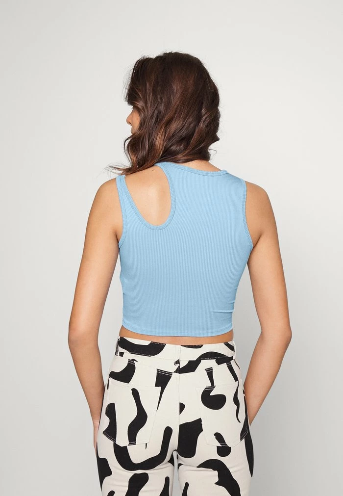 Hot Sale โจ Hollister Co. ASYM SEAMLESS HIGHNECK TANK - Top - Placid Blue โจ - Image 3