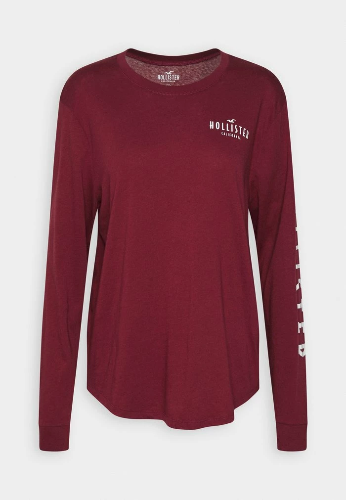 Top 10 ๐ Hollister Co. TIMELESS - Long Sleeved Top - Burgundy โค๏ธ - Image 4